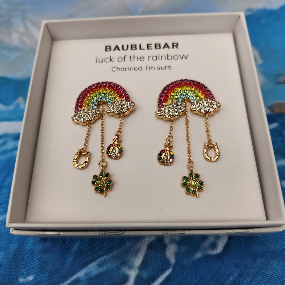 Baublebar Luck Of The Rainbow 🌈 Earrings NWT - Picture 3 of 5